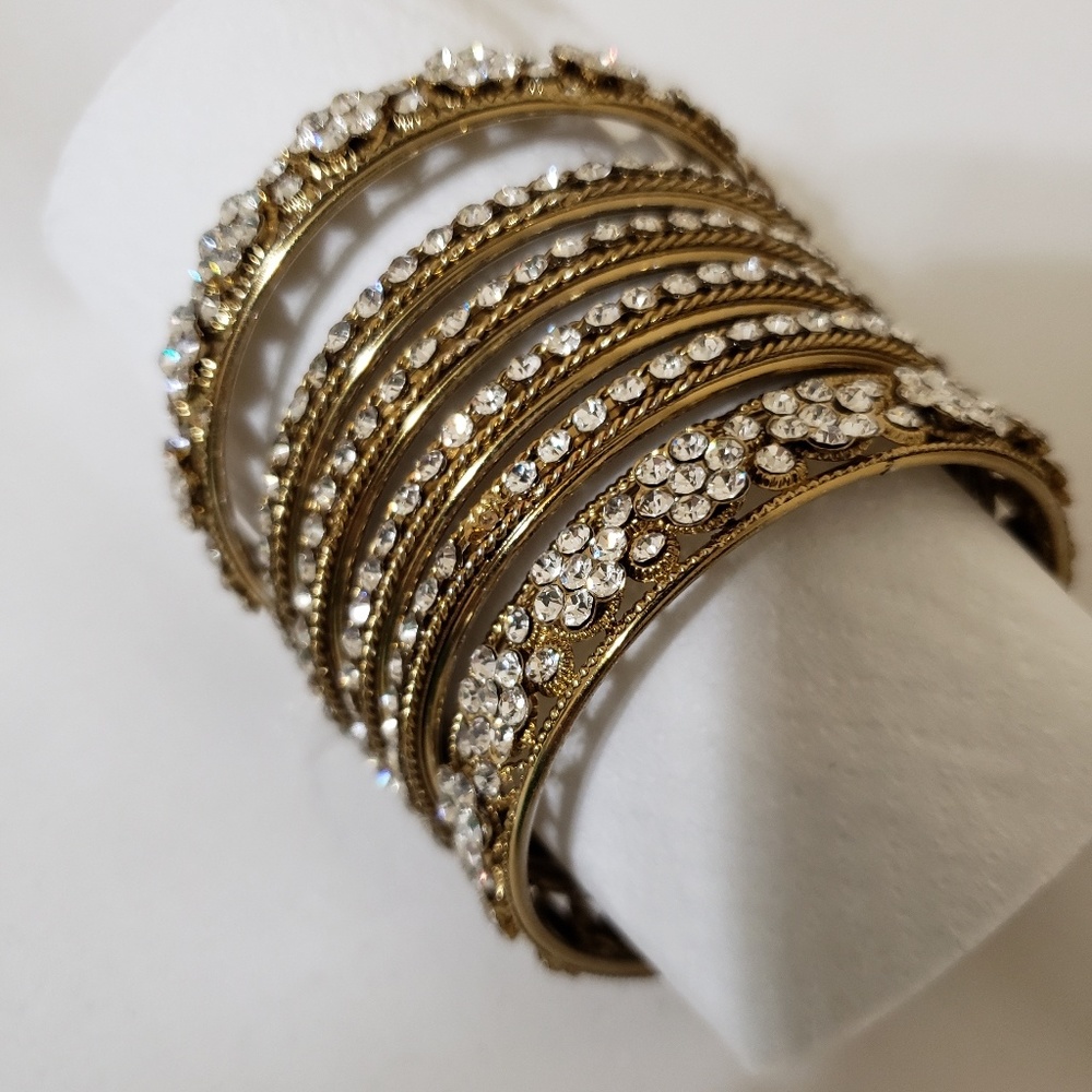 Golden Bangle set - Picture 3 of 5
